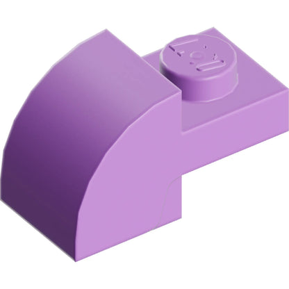 Part 5841 - Slope, Curved 2 x 1 with Recessed Stud