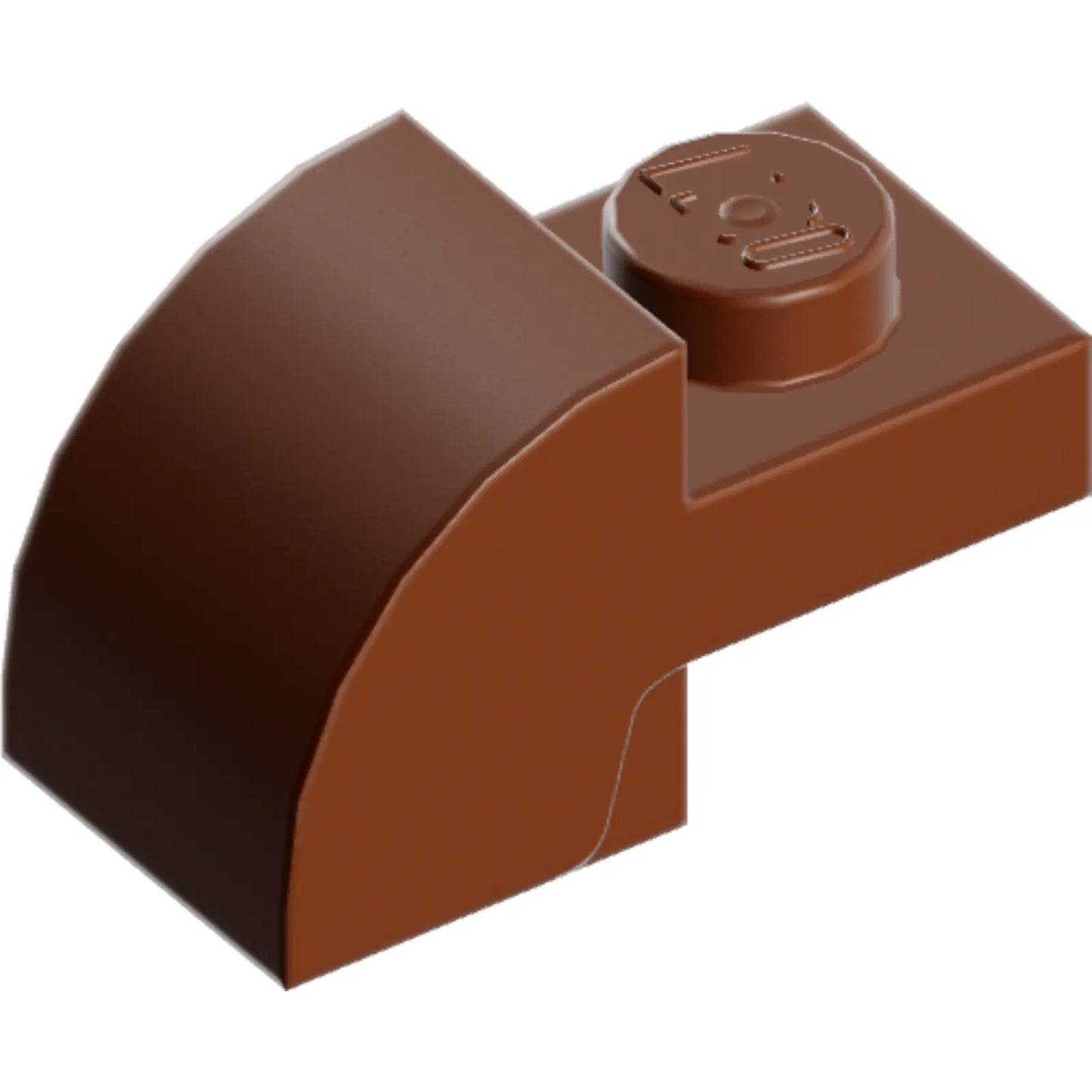 Part 5841 - Slope, Curved 2 x 1 with Recessed Stud