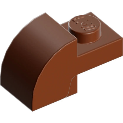 Part 5841 - Slope, Curved 2 x 1 with Recessed Stud