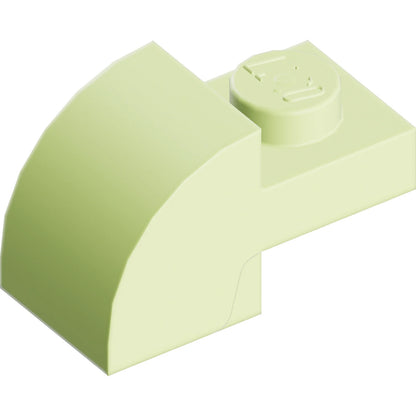 Part 5841 - Slope, Curved 2 x 1 with Recessed Stud