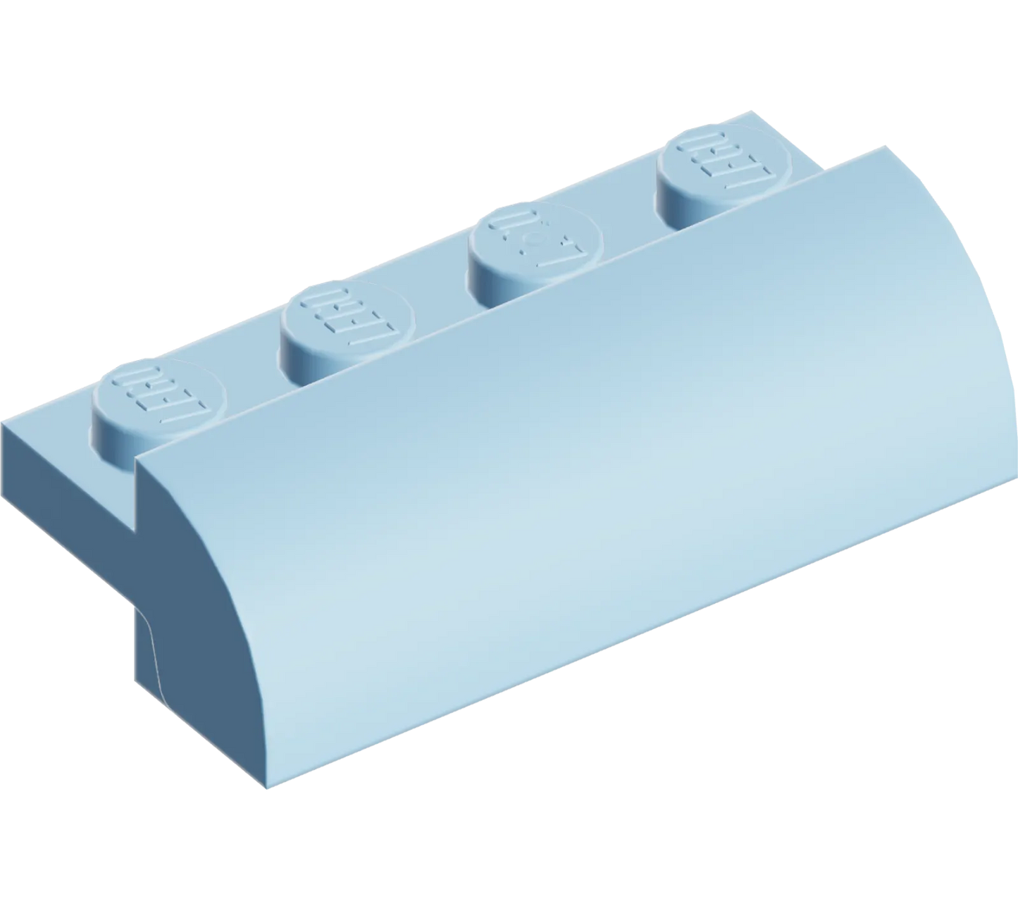 Part 5842 - Slope, Curved 2 x 4 with 4 Recessed Studs