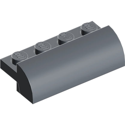 Part 5842 - Slope, Curved 2 x 4 with 4 Recessed Studs