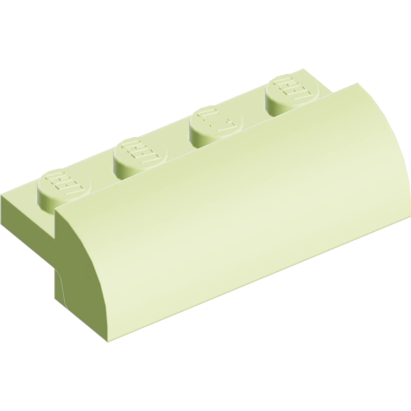 Part 5842 - Slope, Curved 2 x 4 with 4 Recessed Studs
