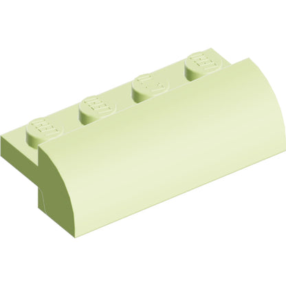 Part 5842 - Slope, Curved 2 x 4 with 4 Recessed Studs