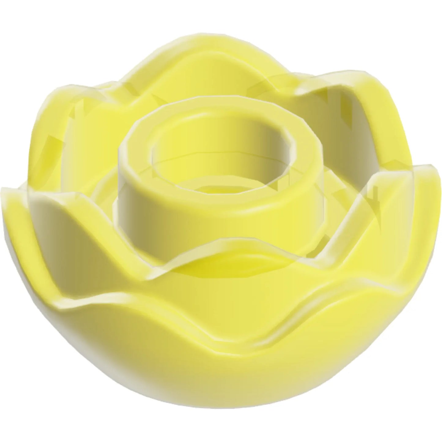 Part 5904 - Plant Flower Round with 2 Layers (Peony Rose) with Open Stud and Small Pin Hole
