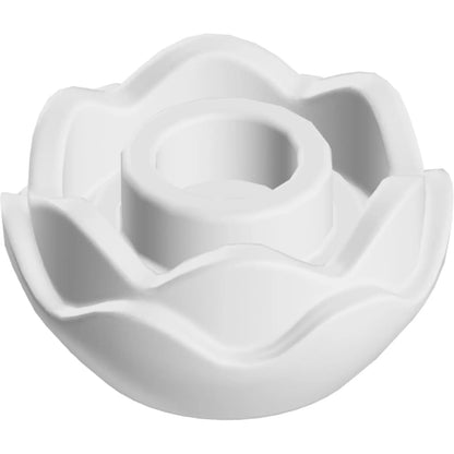 Part 5904 - Plant Flower Round with 2 Layers (Peony Rose) with Open Stud and Small Pin Hole