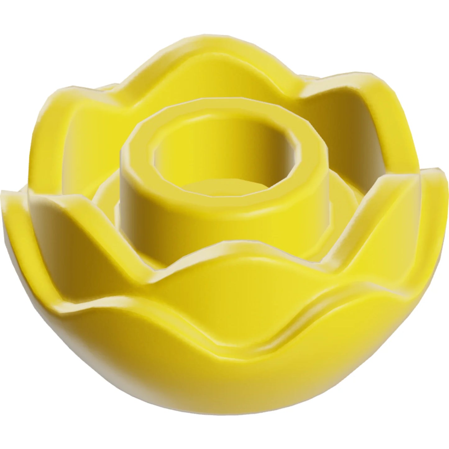 Teil 5904 – Pflanzenblume, rund, 2-lagig (Pfingstrose), mit offenem Bolzen und kleinem Nadelloch