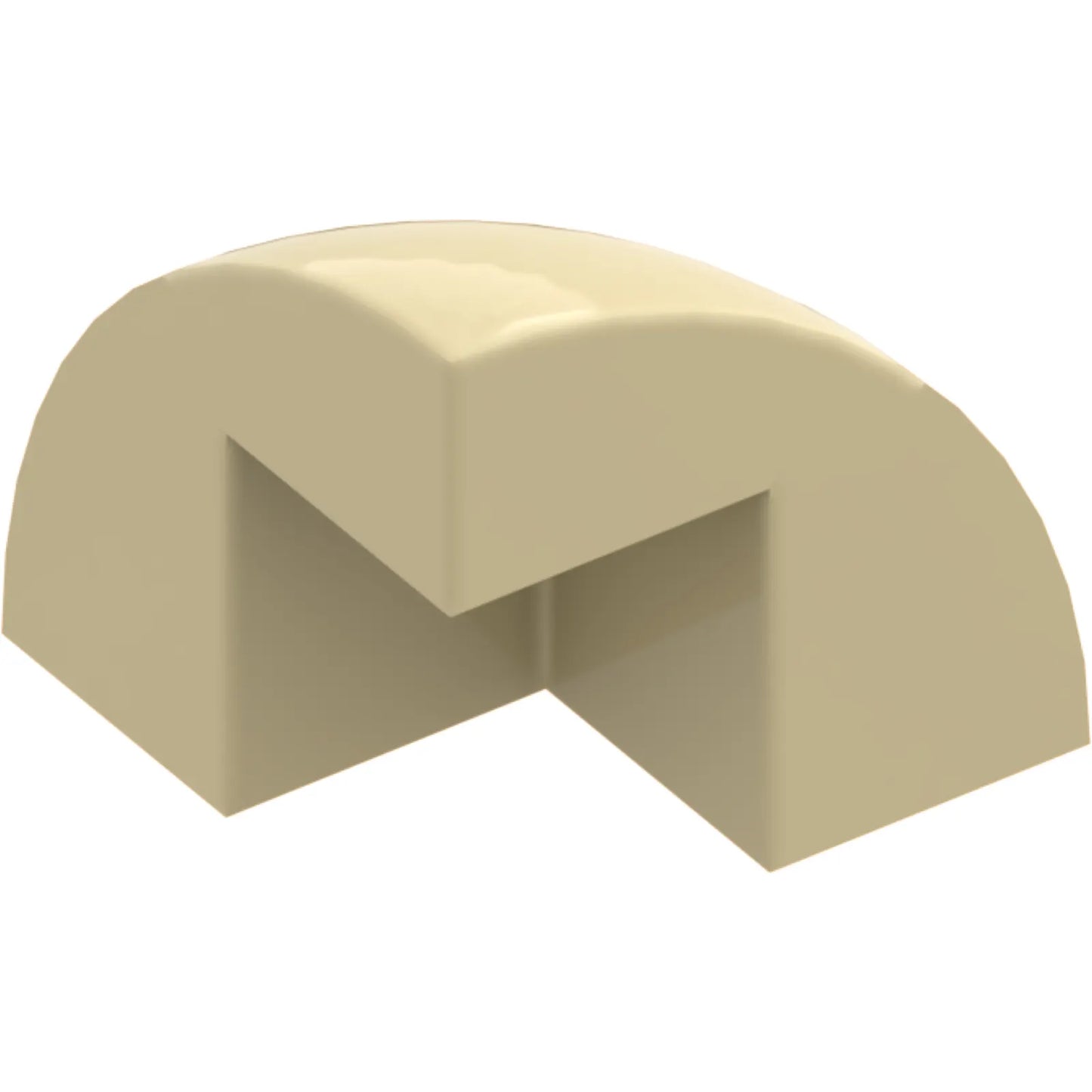 Part 5906 - Brick, Round Corner 2 x 2 x 1 2/3 Dome Top