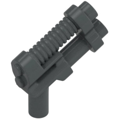 Part 6018 - Minifigure, Weapon Gun, Two Barrel Pistol - 8-Rib Top Barrel
