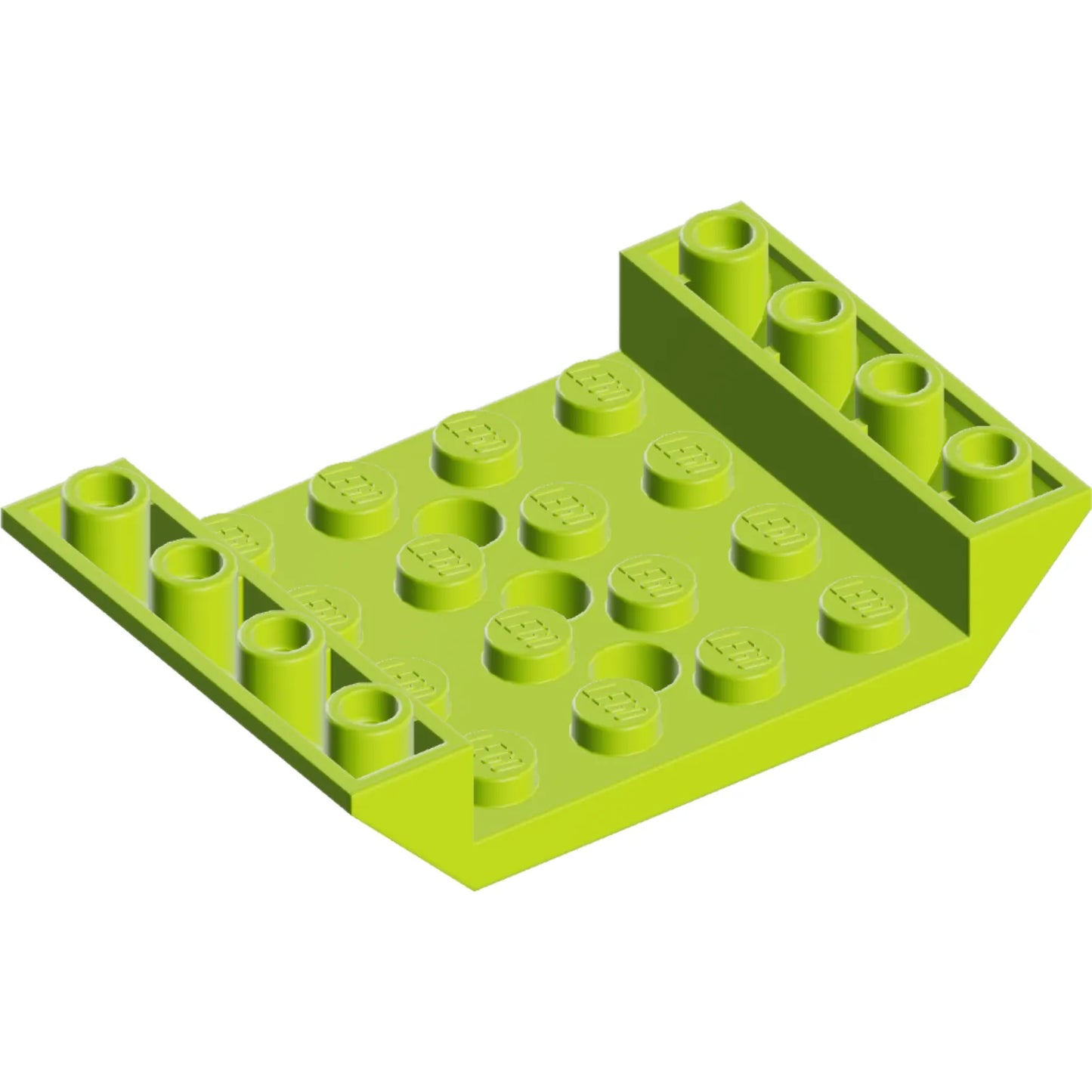 Part 60219 - Slope, Inverted 45 6 x 4 Double with 4 x 4 Cutout and 3 Holes