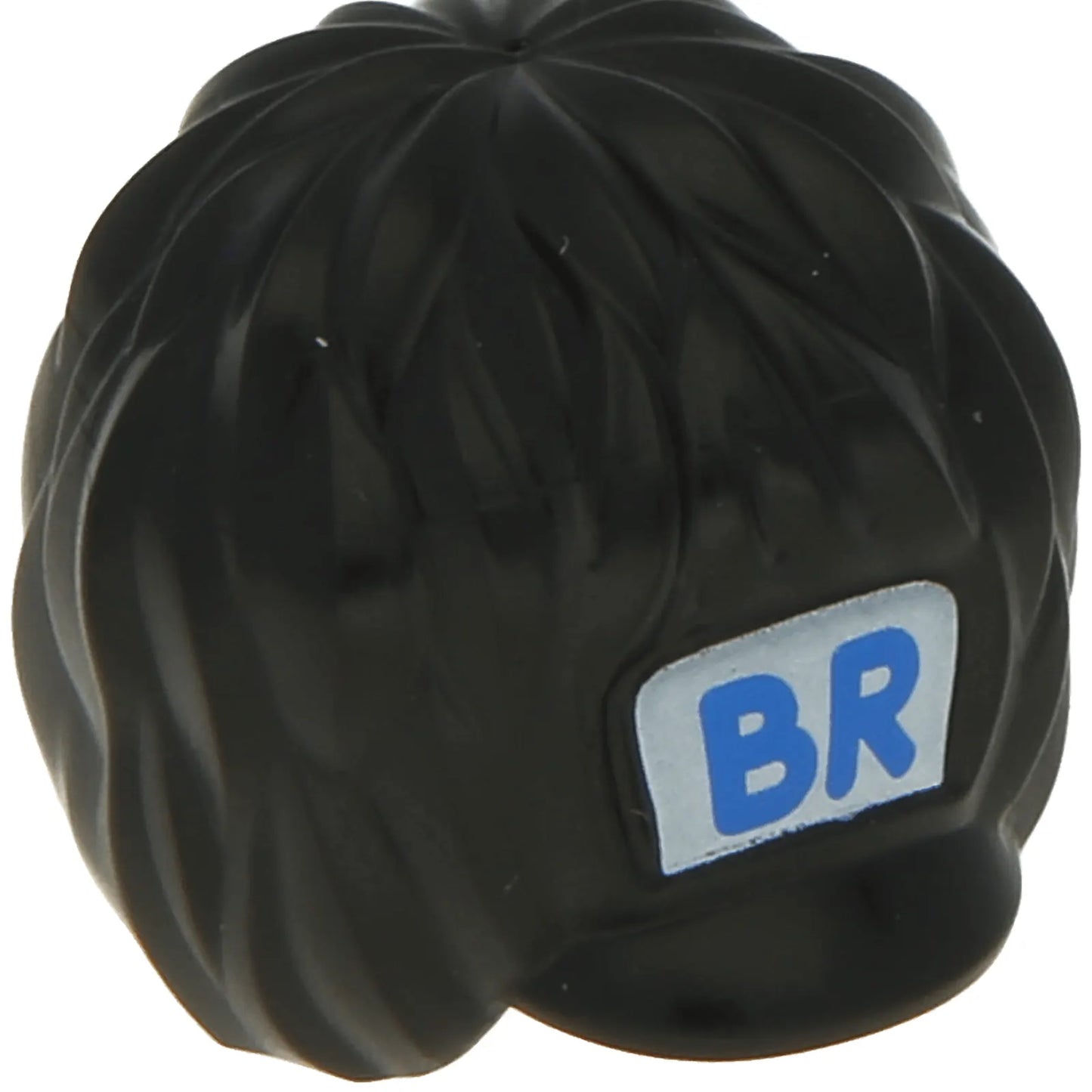 Part 13845pb01 - Minifigure, Headgear Hat, Royal Guard Bearskin Short with Blue 'BR' on White Background Pattern