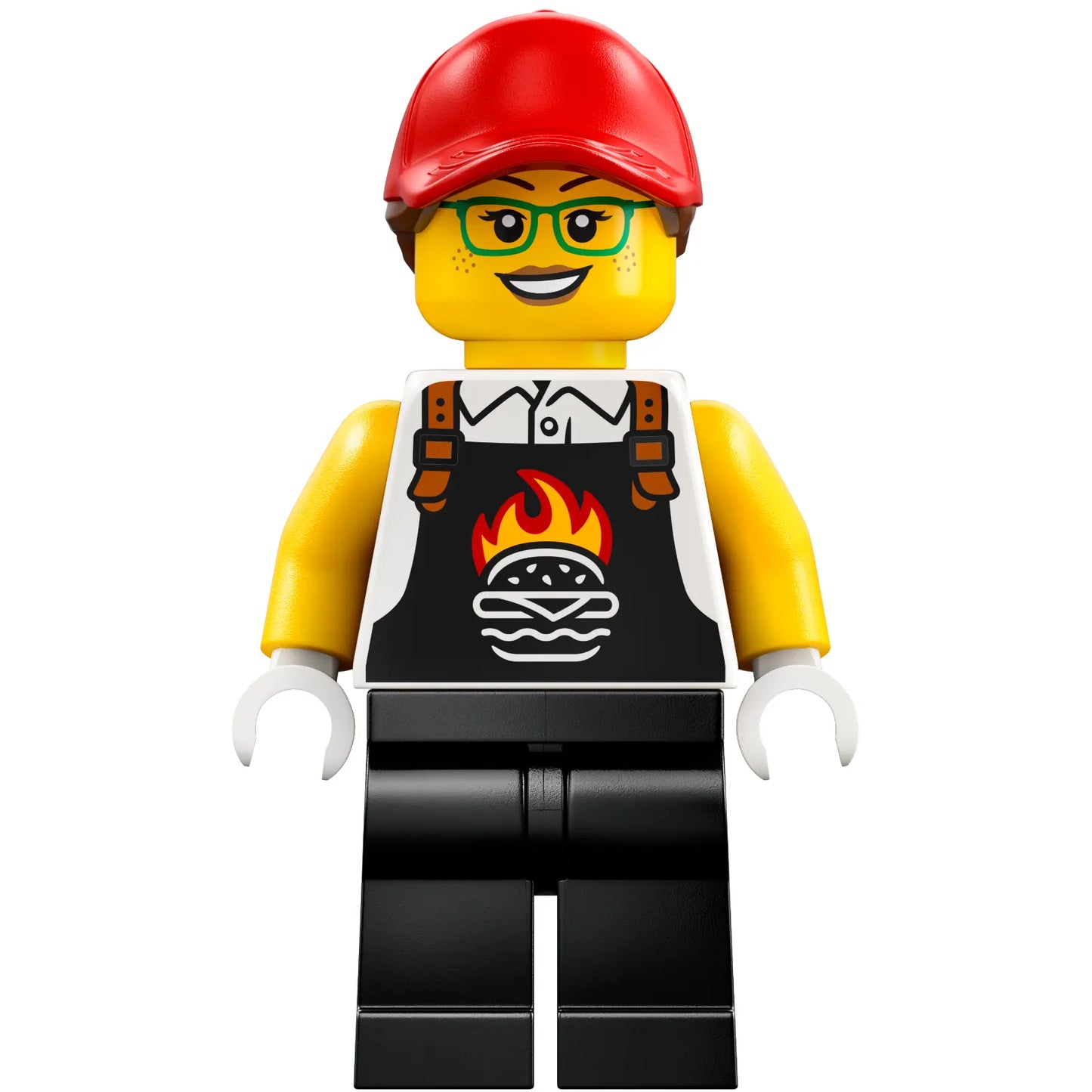 Minifig twn495 - Burger Truck Vendor