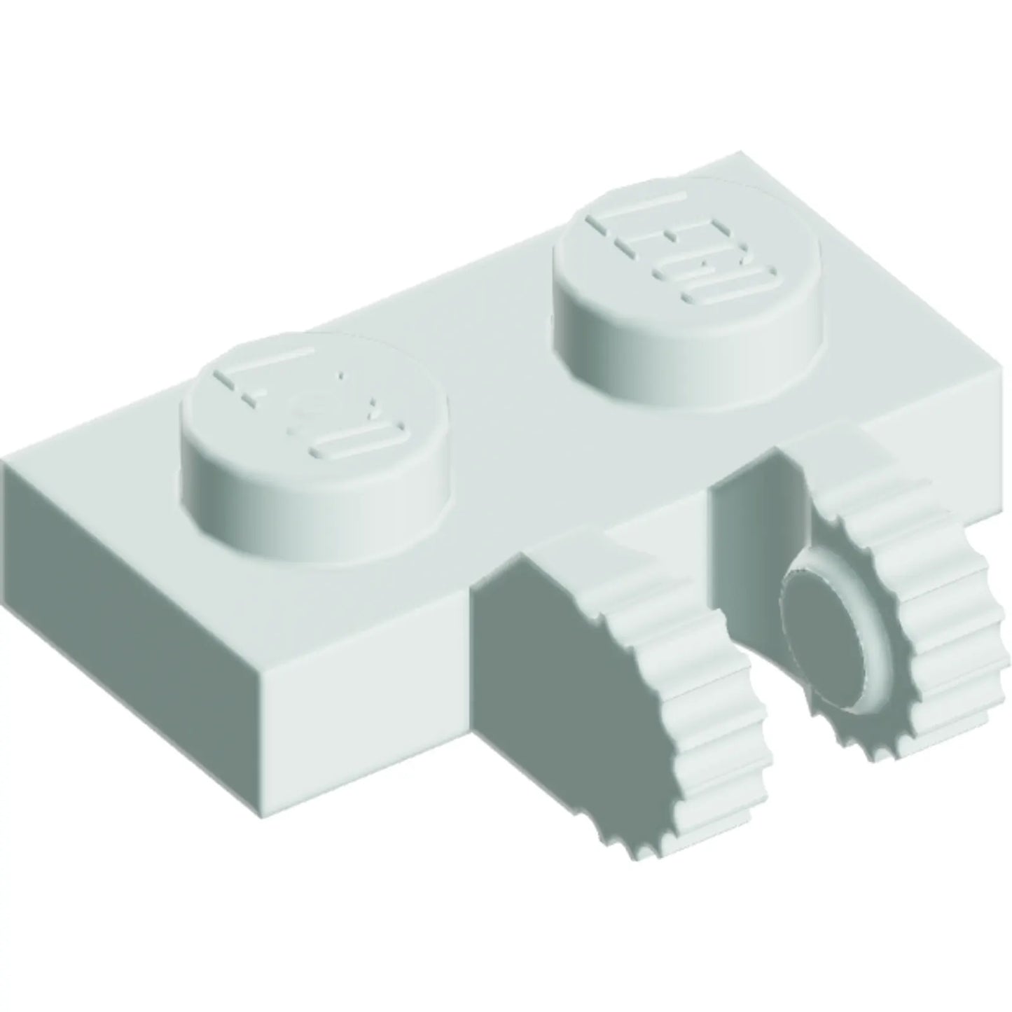 Part 60471 - Hinge Plate 1 x 2 Locking with 2 Fingers on Side and 9 Teeth