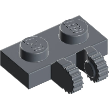 Part 60471 - Hinge Plate 1 x 2 Locking with 2 Fingers on Side and 9 Teeth