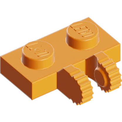 Part 60471 - Hinge Plate 1 x 2 Locking with 2 Fingers on Side and 9 Teeth