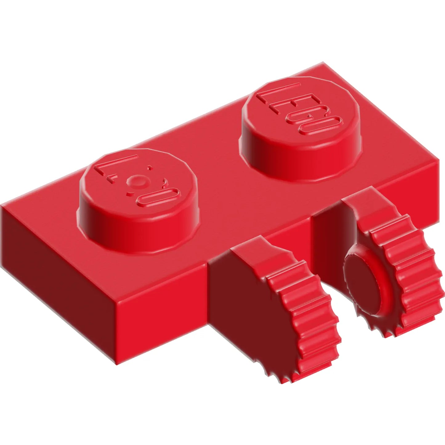 Part 60471 - Hinge Plate 1 x 2 Locking with 2 Fingers on Side and 9 Teeth