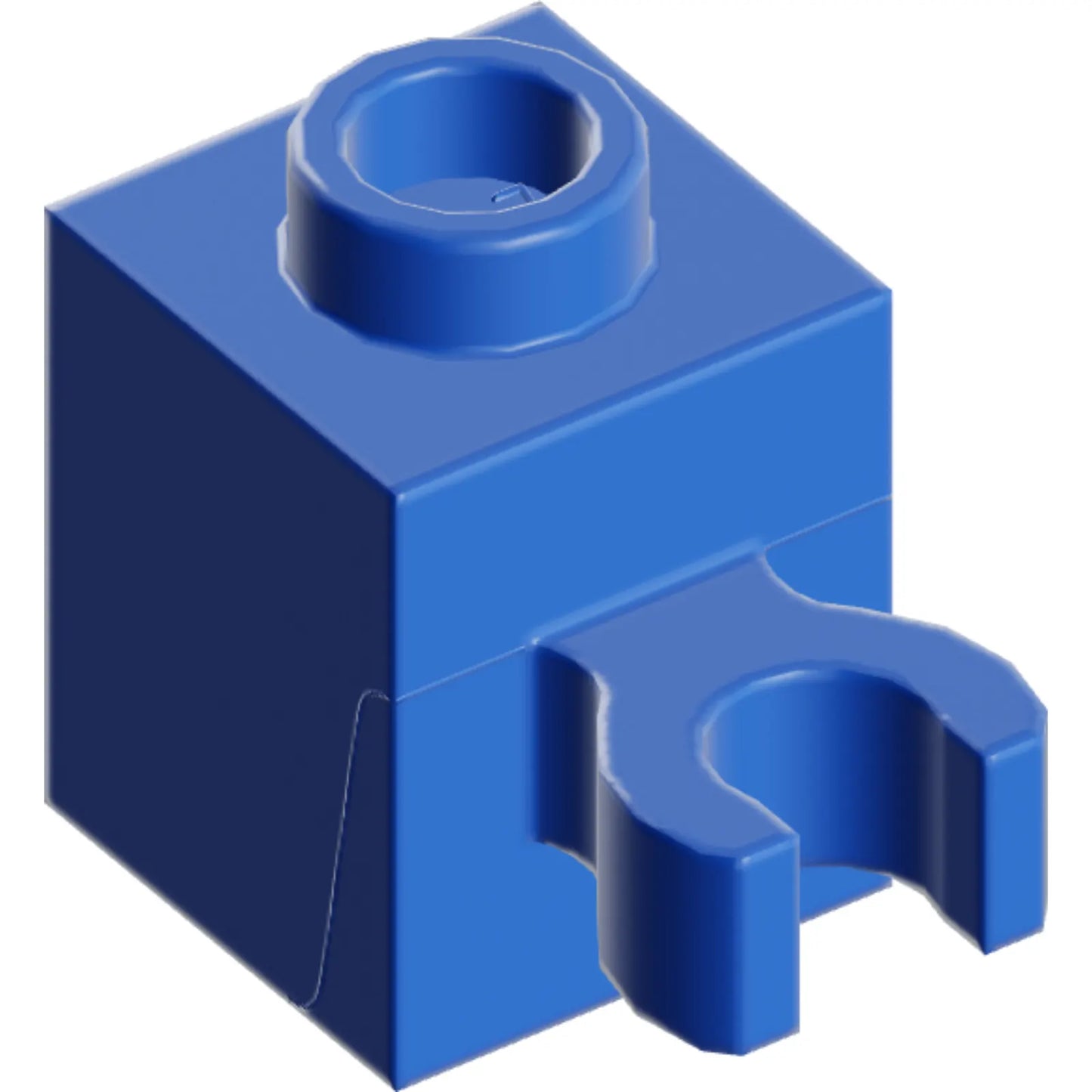 Teil 60475b - Stein, modifiziert 1 x 1 mit offenem O-Clip (vertikaler Griff) - Hohlbolzen