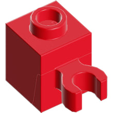 Part 60475b - Brick, Modified 1 x 1 with Open O Clip (Vertical Grip) - Hollow Stud
