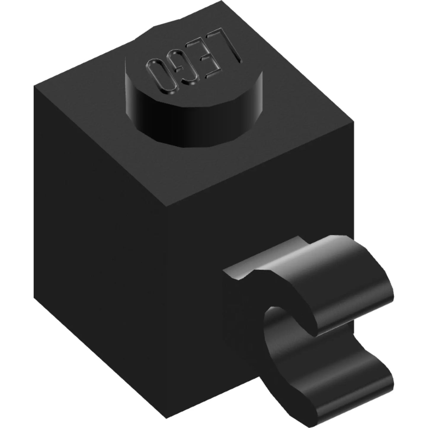 Part 60476 - Brick, Modified 1 x 1 with Clip (Horizontal Grip)