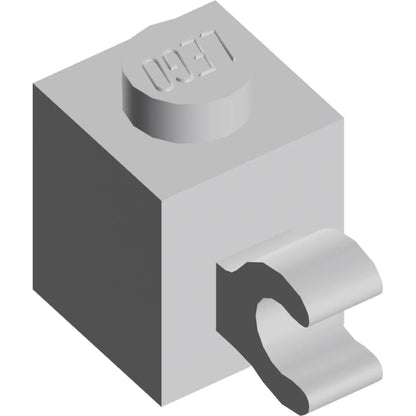 Part 60476 - Brick, Modified 1 x 1 with Clip (Horizontal Grip)
