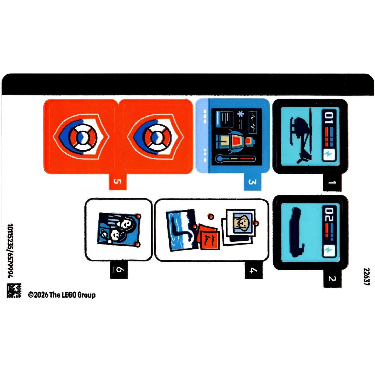 Part 60504stk01 - Sticker Sheet for Set 60504 - (10115235/6579994)