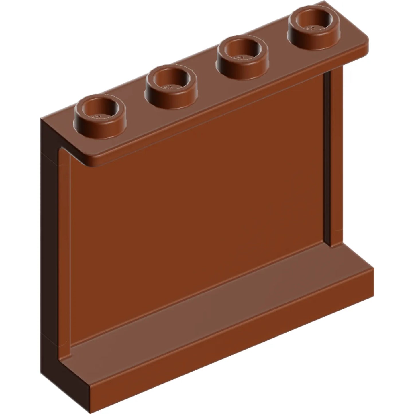 Part 60581 - Panel 1 x 4 x 3 with Side Supports - Hollow Studs