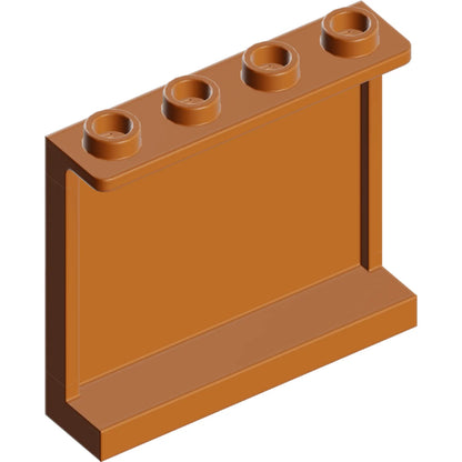Part 60581 - Panel 1 x 4 x 3 with Side Supports - Hollow Studs