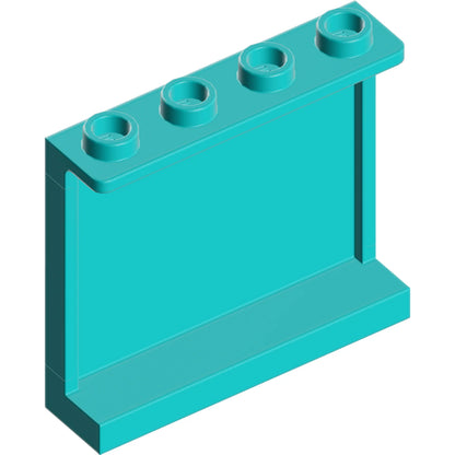 Teil 60581 - Platte 1 x 4 x 3 mit Seitenstützen - Hohlbolzen