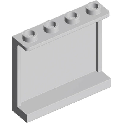 Part 60581 - Panel 1 x 4 x 3 with Side Supports - Hollow Studs