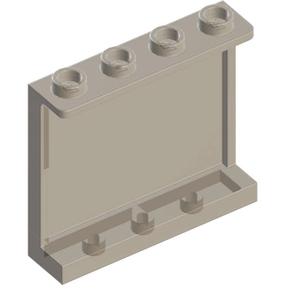 Part 60581 - Panel 1 x 4 x 3 with Side Supports - Hollow Studs