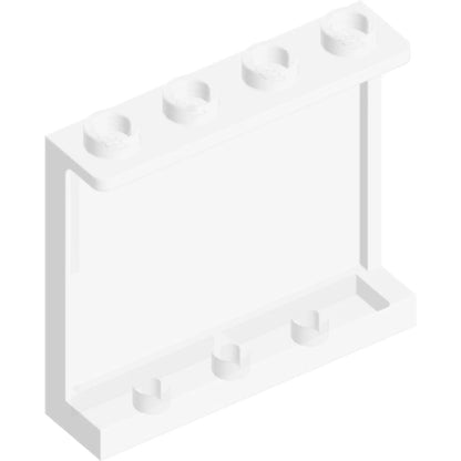 Part 60581 - Panel 1 x 4 x 3 with Side Supports - Hollow Studs