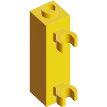 Part 60583b - Brick, Modified 1 x 1 x 3 with 2 Clips (Vertical Grip) - Hollow Stud