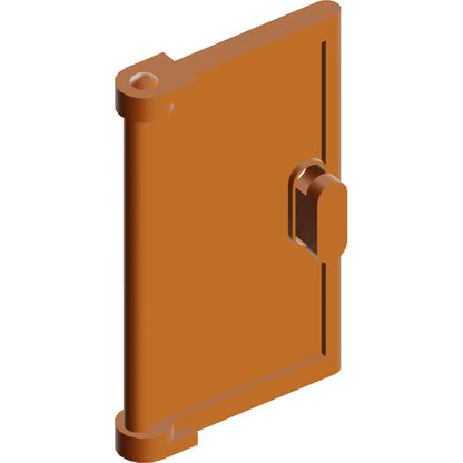 Part 60614 - Door 1 x 2 x 3 with Vertical Handle, Mold for Tabless Frames