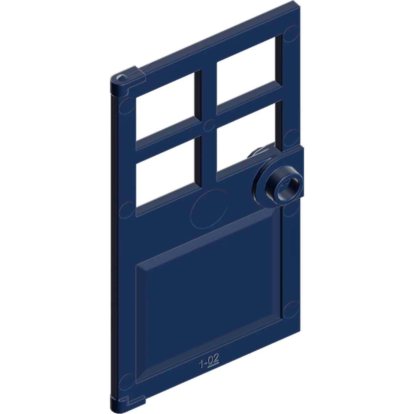 Part 60623 - Door 1 x 4 x 6 with 4 Panes and Stud Handle
