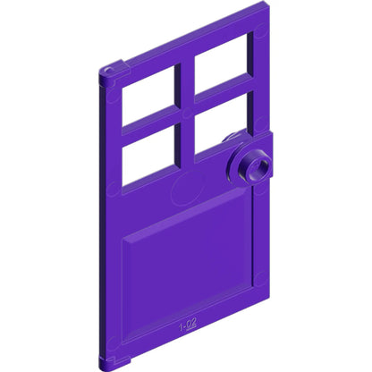 Part 60623 - Door 1 x 4 x 6 with 4 Panes and Stud Handle