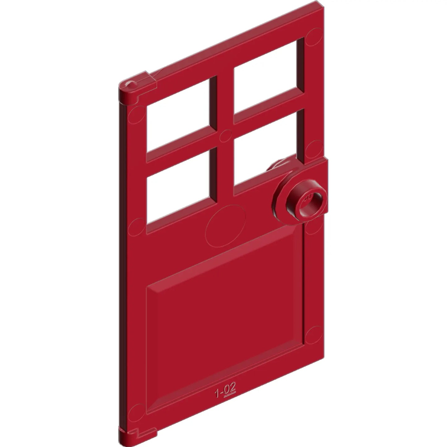 Part 60623 - Door 1 x 4 x 6 with 4 Panes and Stud Handle