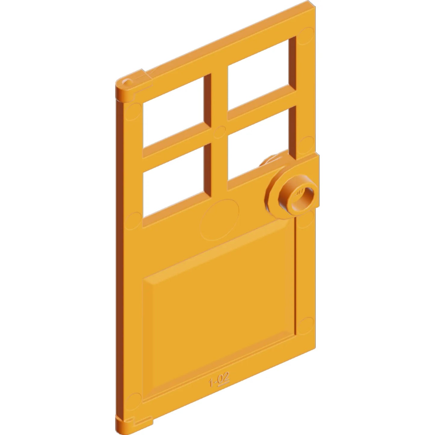 Part 60623 - Door 1 x 4 x 6 with 4 Panes and Stud Handle