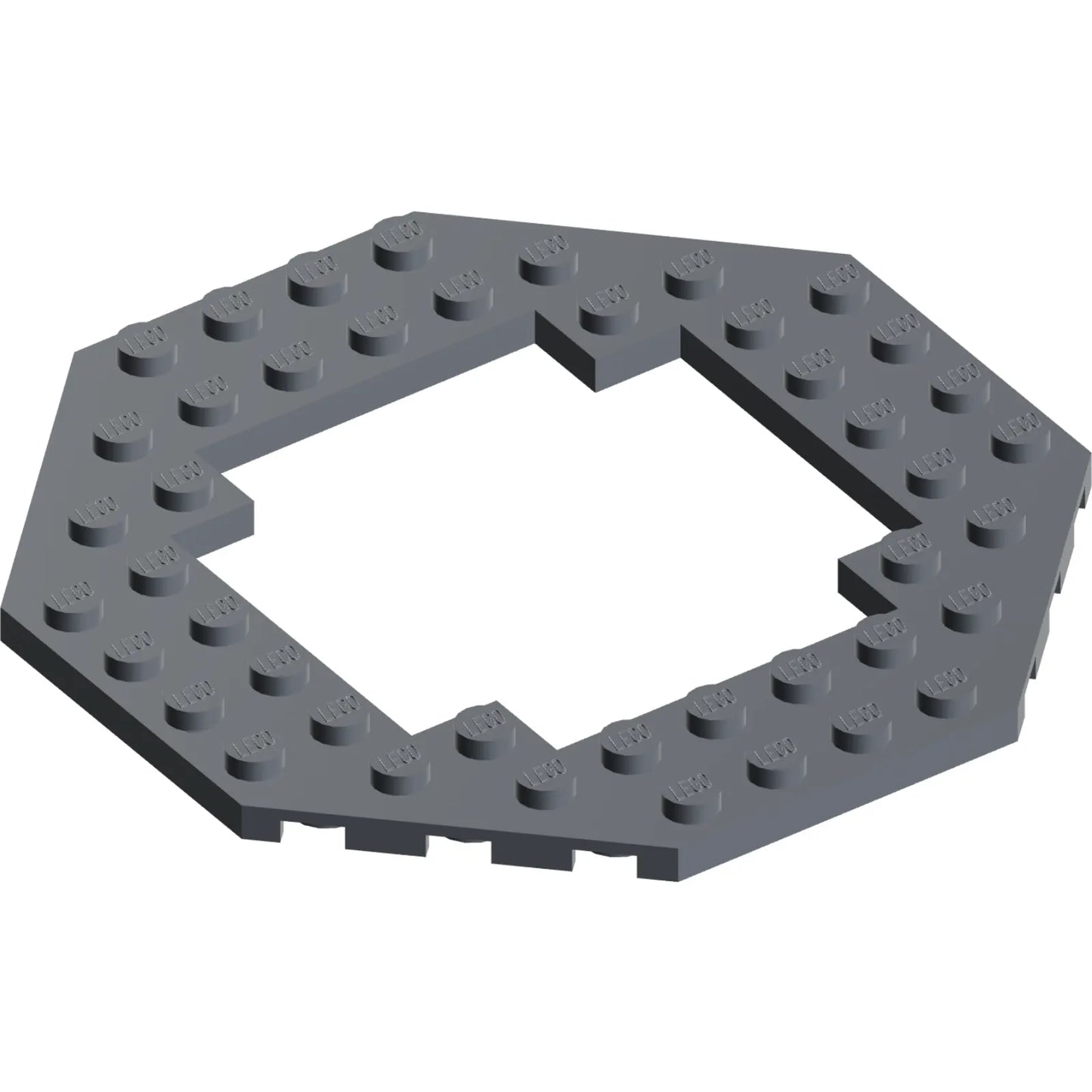 Part 6063 - Plate, Modified 10 x 10 Octagonal with 6 x 6 Open Center