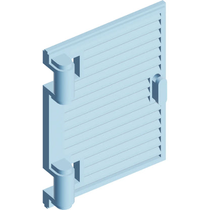 Part 60800a - Shutter for Window 1 x 2 x 3 with Hinges and Handle