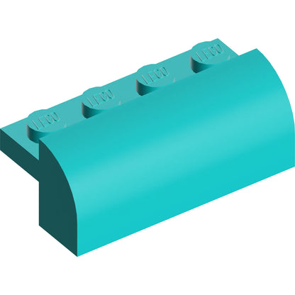 Part 6081 - Slope, Curved 2 x 4 x 1 1/3 with 4 Recessed Studs