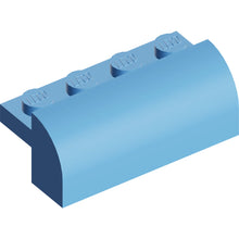 Part 6081 - Slope, Curved 2 x 4 x 1 1/3 with 4 Recessed Studs