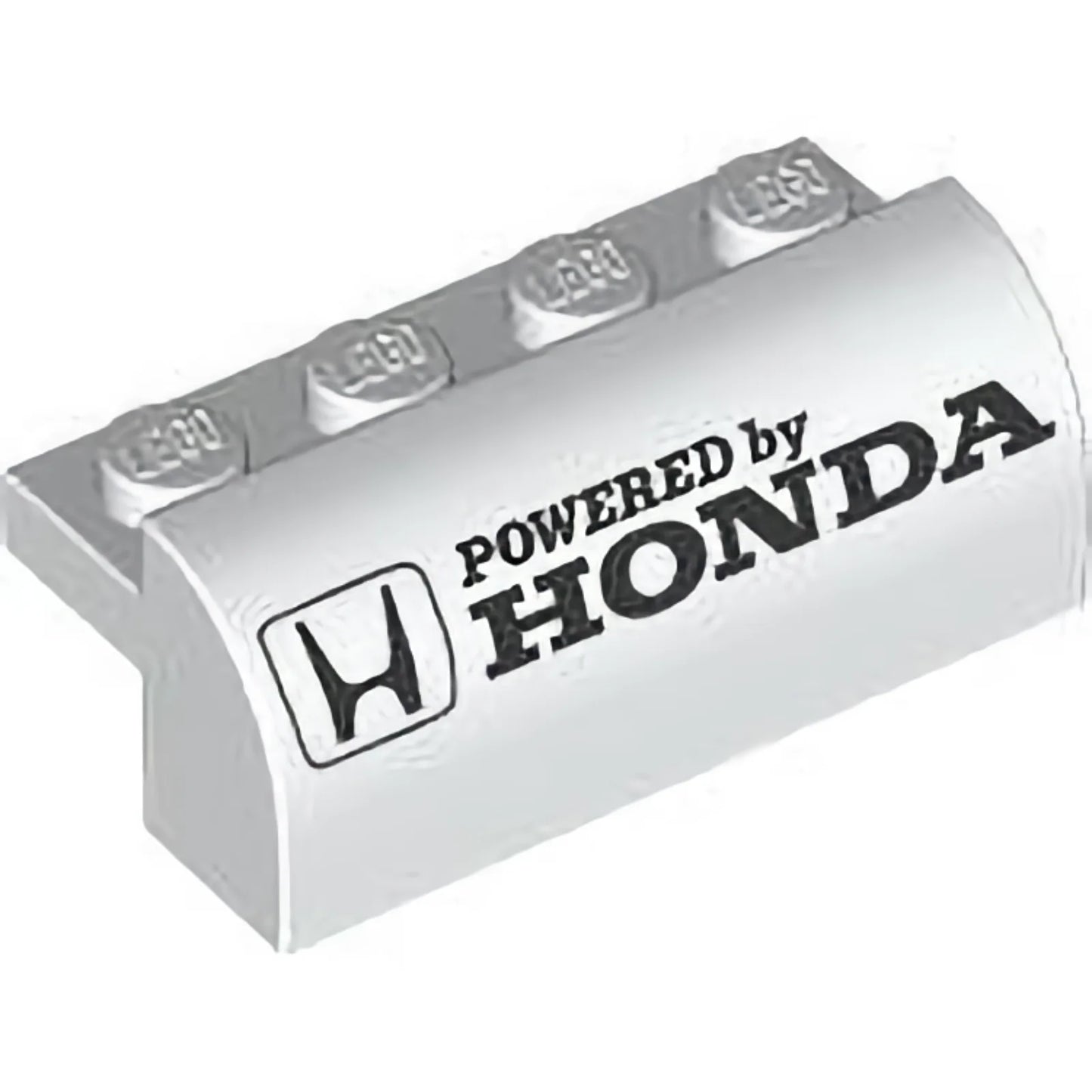 Part 6081pb035 - Slope, Curved 2 x 4 x 1 1/3 with 4 Recessed Studs with 'POWERED by HONDA' Logo Pattern