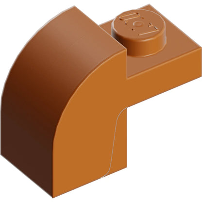 Teil 6091 - Schräge, gebogene 2 x 1 x 1 1/3 mit versenktem Bolzen