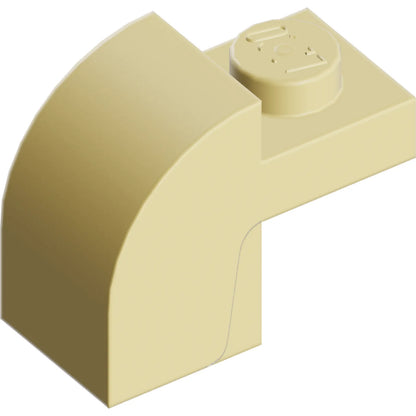 Teil 6091 - Schräge, gebogene 2 x 1 x 1 1/3 mit versenktem Bolzen
