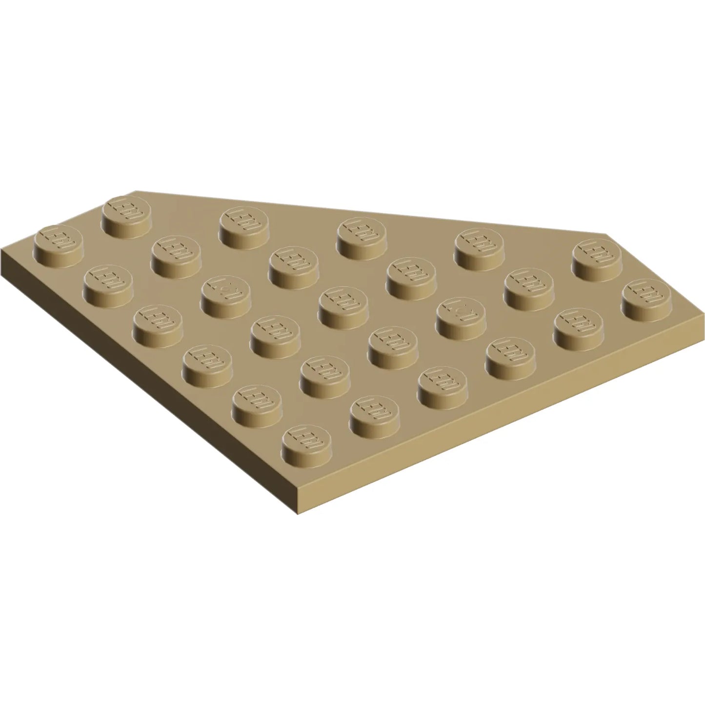 Teil 6106 - Keil, Platte 6 x 6, Ecke abgeschnitten