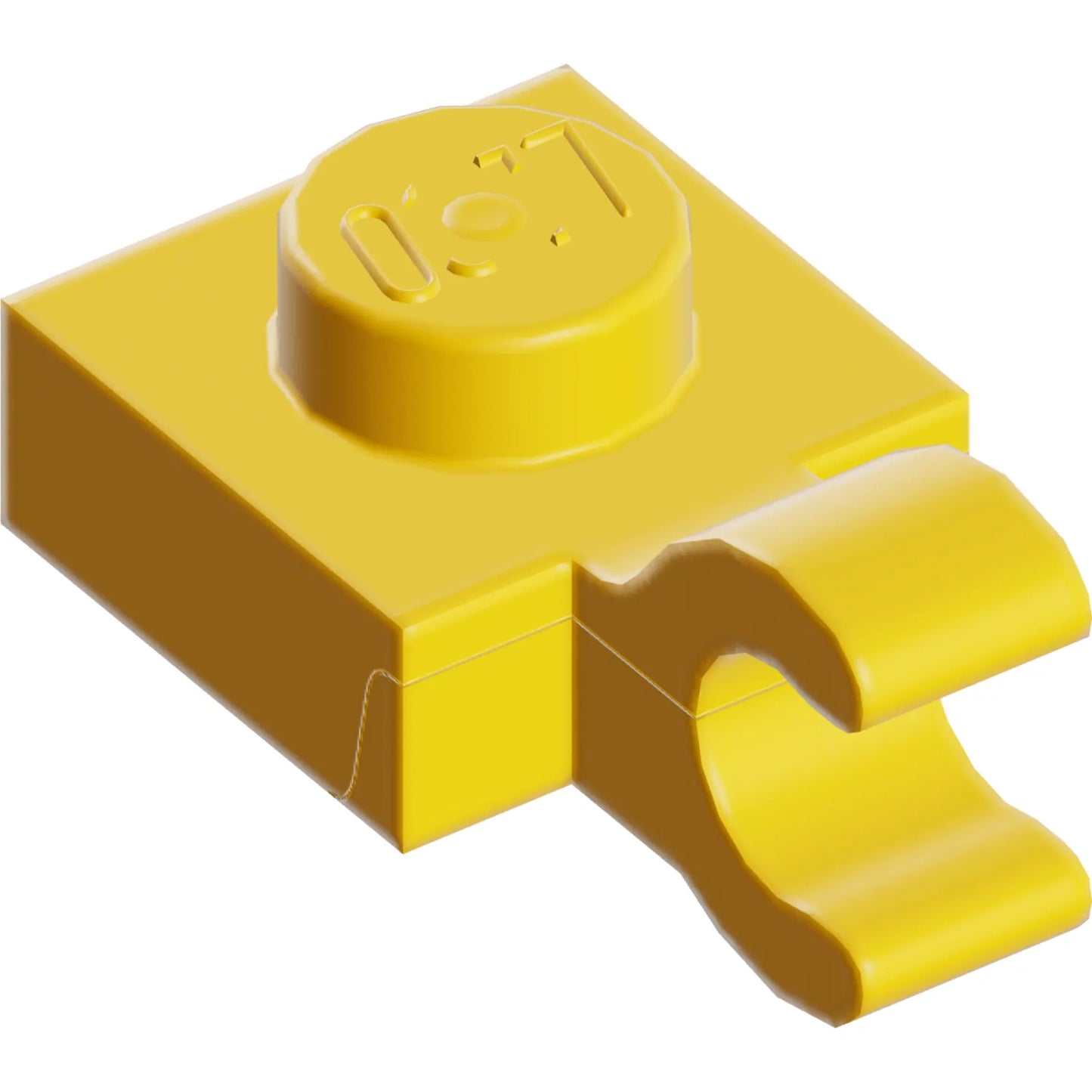 Part 61252 - Plate, Modified 1 x 1 with Open O Clip (Horizontal Grip)
