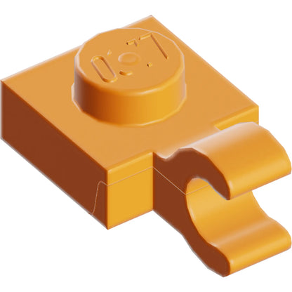 Part 61252 - Plate, Modified 1 x 1 with Open O Clip (Horizontal Grip)