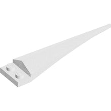 Part 61406pb07 - Plate, Modified 1 x 2 with Angular Extension with Molded Flexible White Tip Pattern