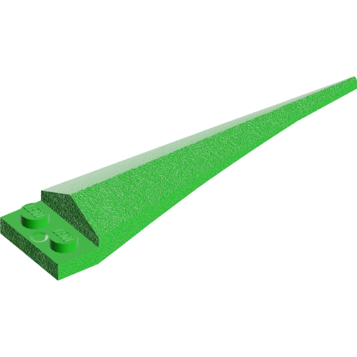 Part 61406pb10 - Plate, Modified 1 x 2 with Angular Extension with Molded Flexible Rubber Bright Green Tip Pattern