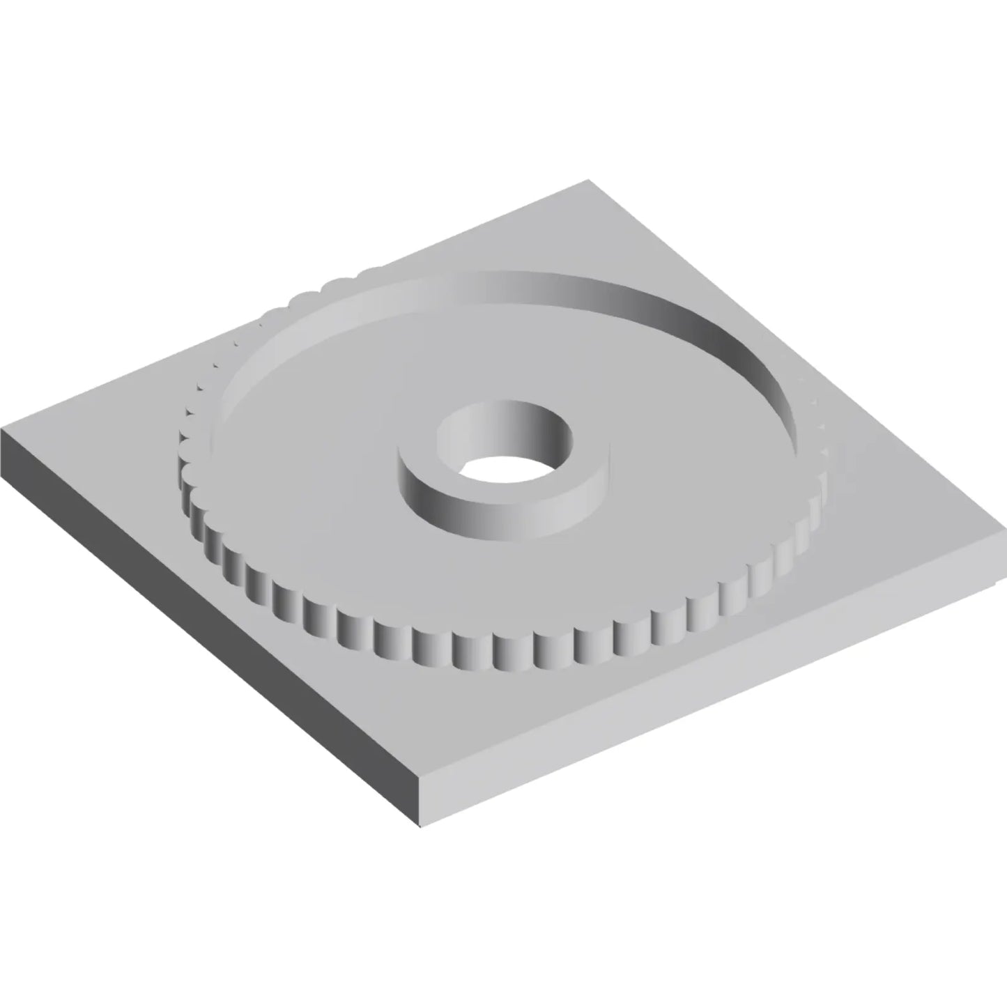 Teil 61485 - Drehteller 4 x 4, quadratische Basis, verriegelbar